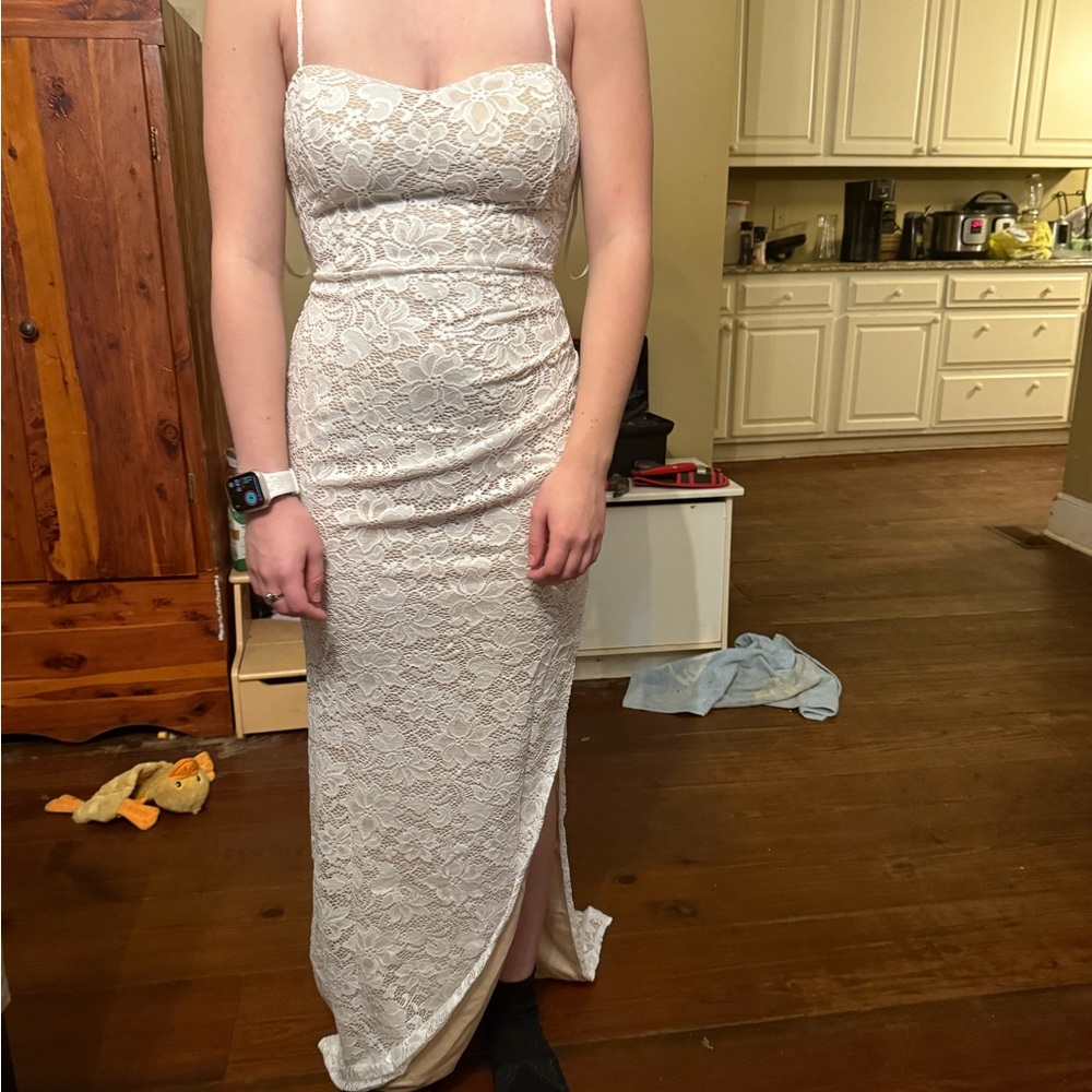 Long lace dress